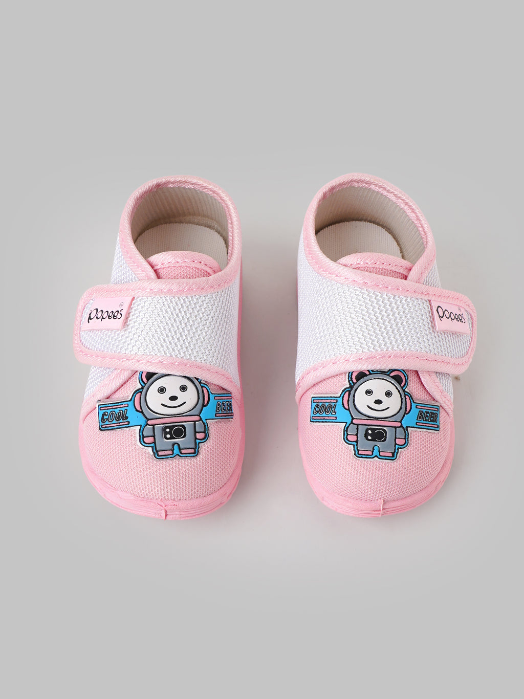 Popees Baby Unisex Soft & Stylish Velcro Strap Shoes with Comfortable Fit | Casual Baby Shoes for Boys & Girls