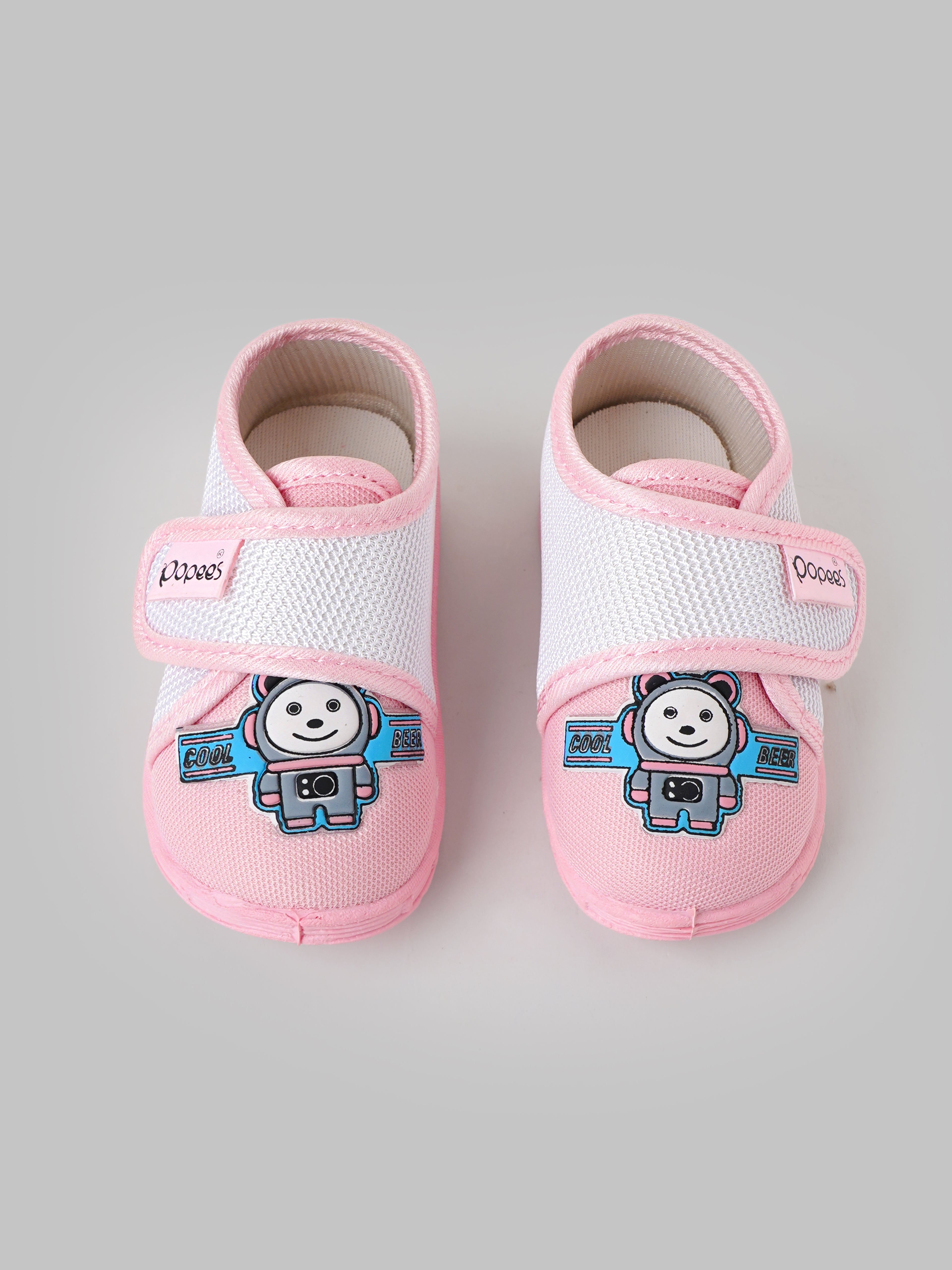 Popees Baby Unisex Soft & Stylish Velcro Strap Shoes with Comfortable Fit | Casual Baby Shoes for Boys & Girls