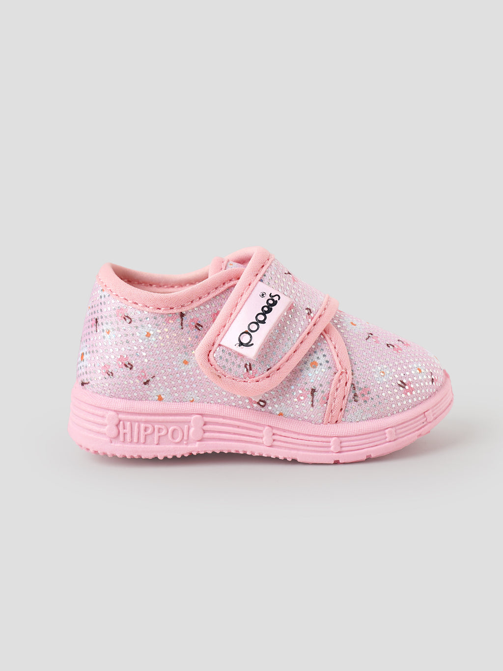 Popees Baby Unisex Soft & Stylish Pink Baby Shoes | Lightweight Mesh Shoes with Velcro Closure | Comfortable Footwear for Boys & Girls