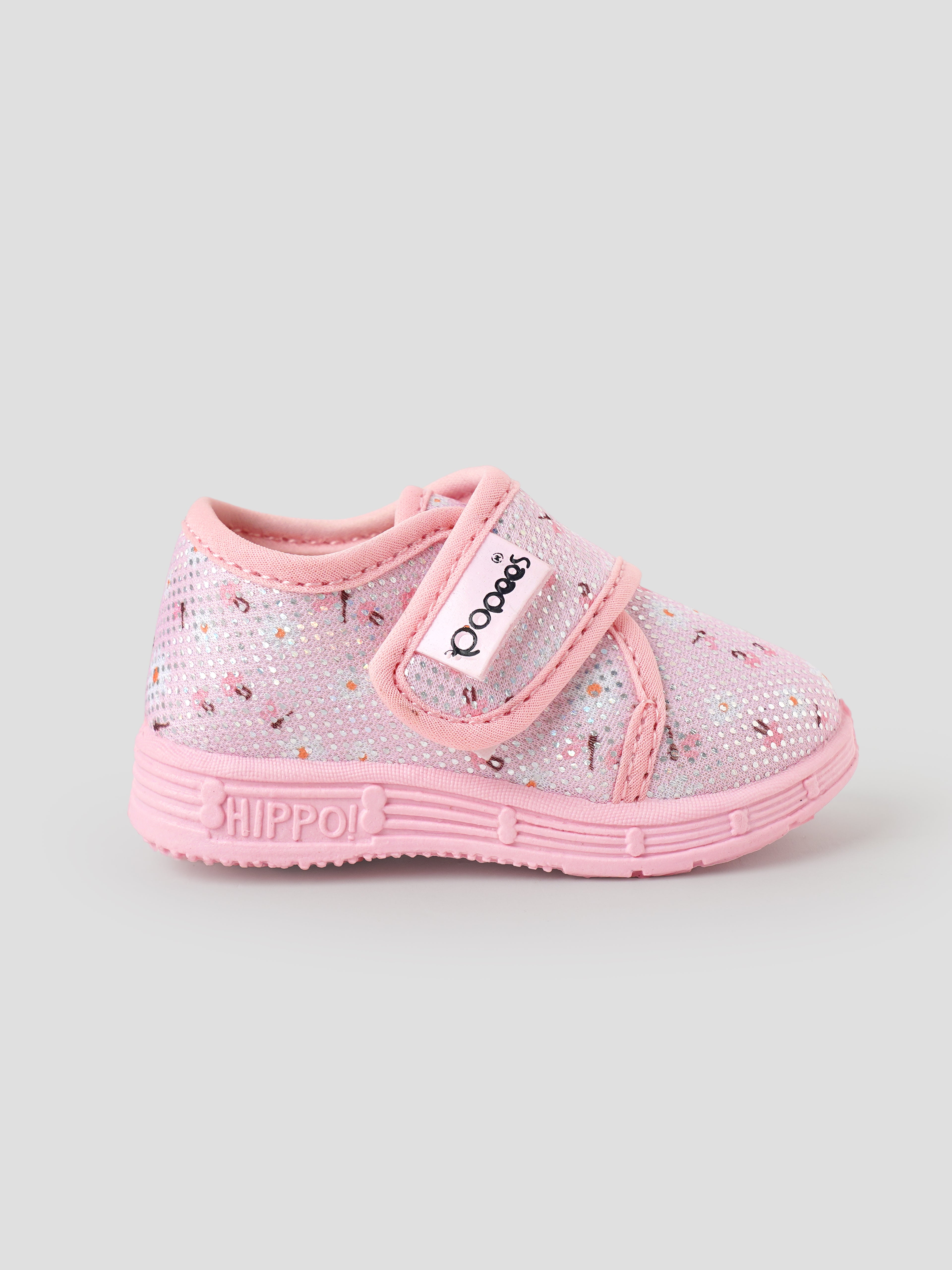 Popees Baby Unisex Soft & Stylish Pink Baby Shoes | Lightweight Mesh Shoes with Velcro Closure | Comfortable Footwear for Boys & Girls