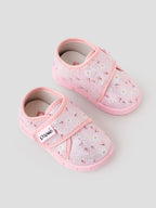 Popees Baby Unisex Soft & Stylish Pink Baby Shoes | Lightweight Mesh Shoes with Velcro Closure | Comfortable Footwear for Boys & Girls