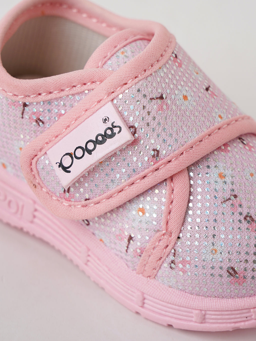 Popees Baby Unisex Soft & Stylish Pink Baby Shoes | Lightweight Mesh Shoes with Velcro Closure | Comfortable Footwear for Boys & Girls
