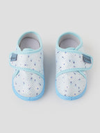 Popees Baby Unisex Soft & Stylish Shoes | Lightweight Blue Mesh Shoes with Velcro Closure for Baby Boys & Girls