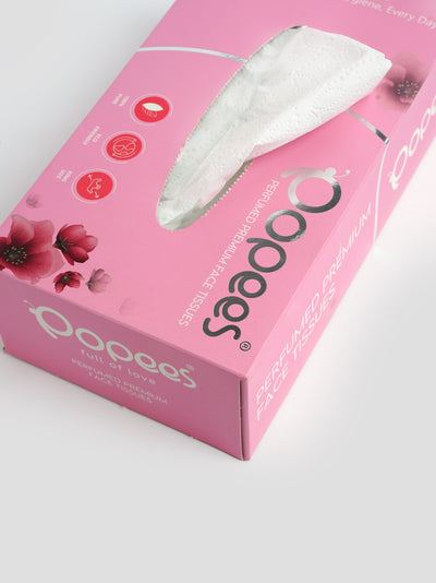 Popees Perfumed Premium face Tissue - 2 Ply 100 Pulls