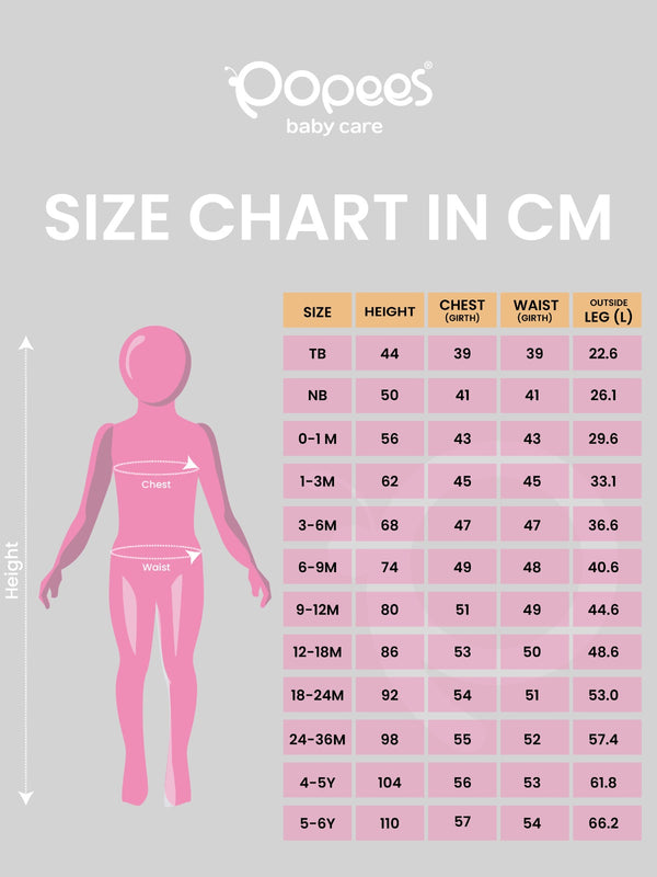 Popees Adorable & Trendy Striped Dungaree Romper Set (0-9 Months) for Boys