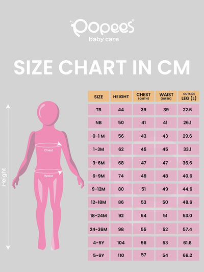 Popees Baby Girls Cotton Footed Sleepsuit, Full Sleeve Pink Baby Grow with Snap Buttons |Tiny Baby, Newborn to 6 Months