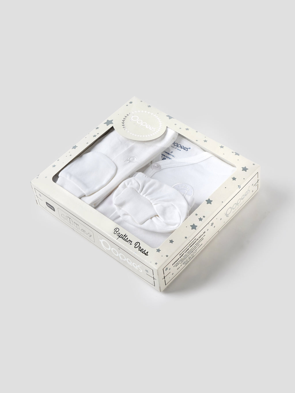 Popees 5-Piece Cotton Baptism Set for Newborn Baby Boys