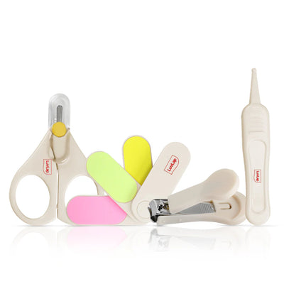 Baby Grooming Scissors & Nail Clipper Set for Little Ones (color and design may vary depending on availability)