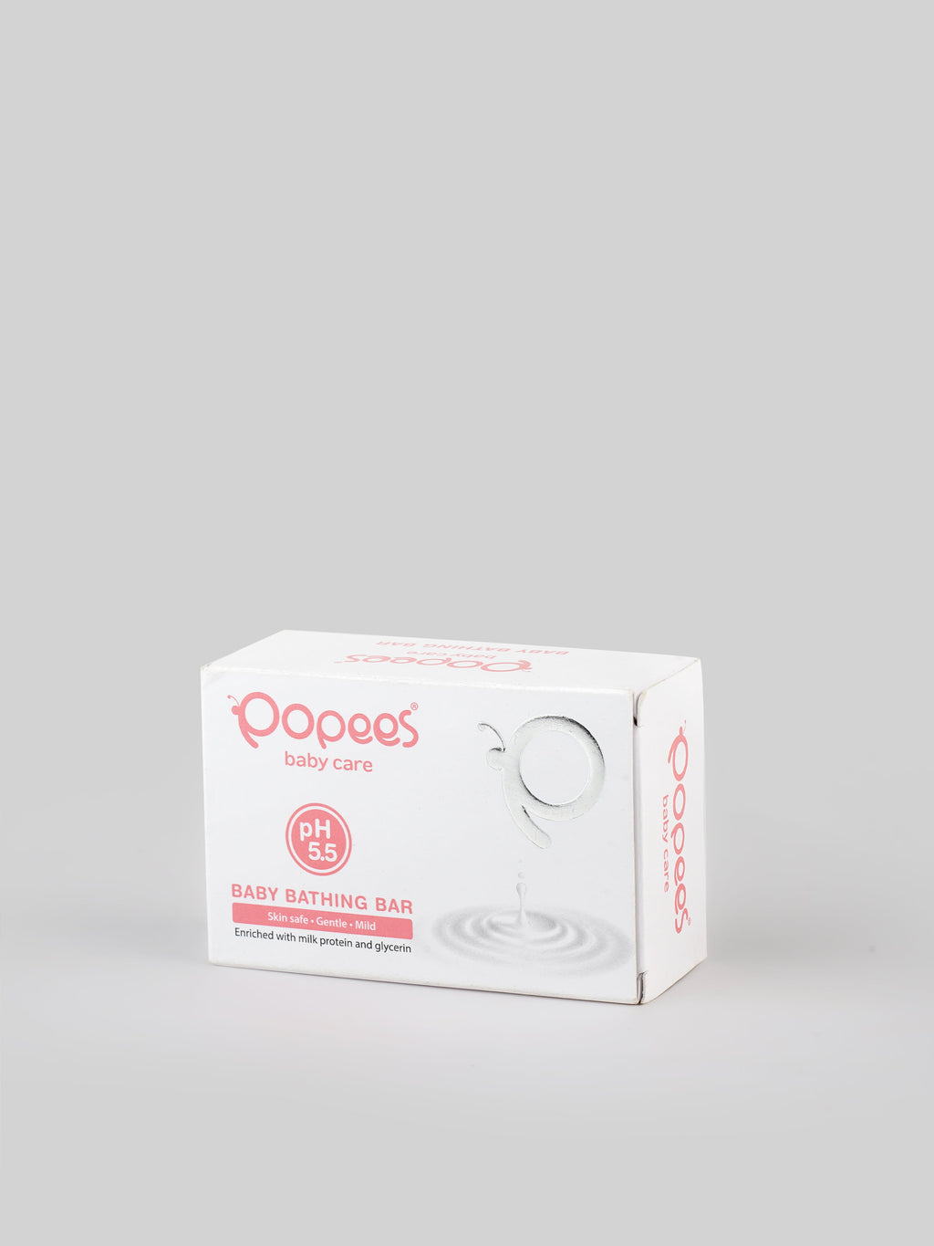 Popees Ultra-gentle Dermatologist Recommended Baby Bathing Bar with pH 5.5