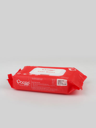 Popees Anti-bacterial Vitamin E & Aloe Vera Baby Wet Wipes -70 PCS