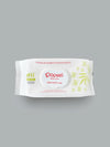 Popees Premium Bamboo Baby Wipes 100% Bamboo Fabric  99% Water & Aloe Vera Enriched  Gentle, Safe & Eco-Friendly Care