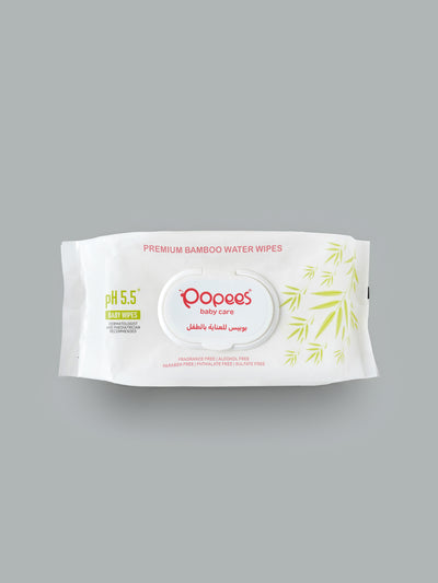 Popees Premium Bamboo Baby Wipes 100% Bamboo Fabric99% Water & Aloe Vera EnrichedGentle, Safe & Eco-Friendly Care